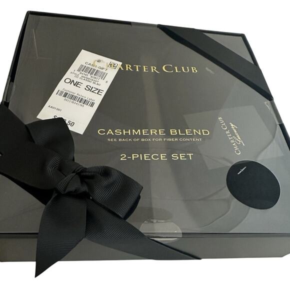 Brand New Charter Club Cashmere Blend 2 Piece Set Sock and Sleep Mask Gift - Picture 1 of 5